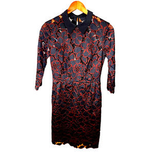 Trina Turk Brandy Wine Lace Mini Dress